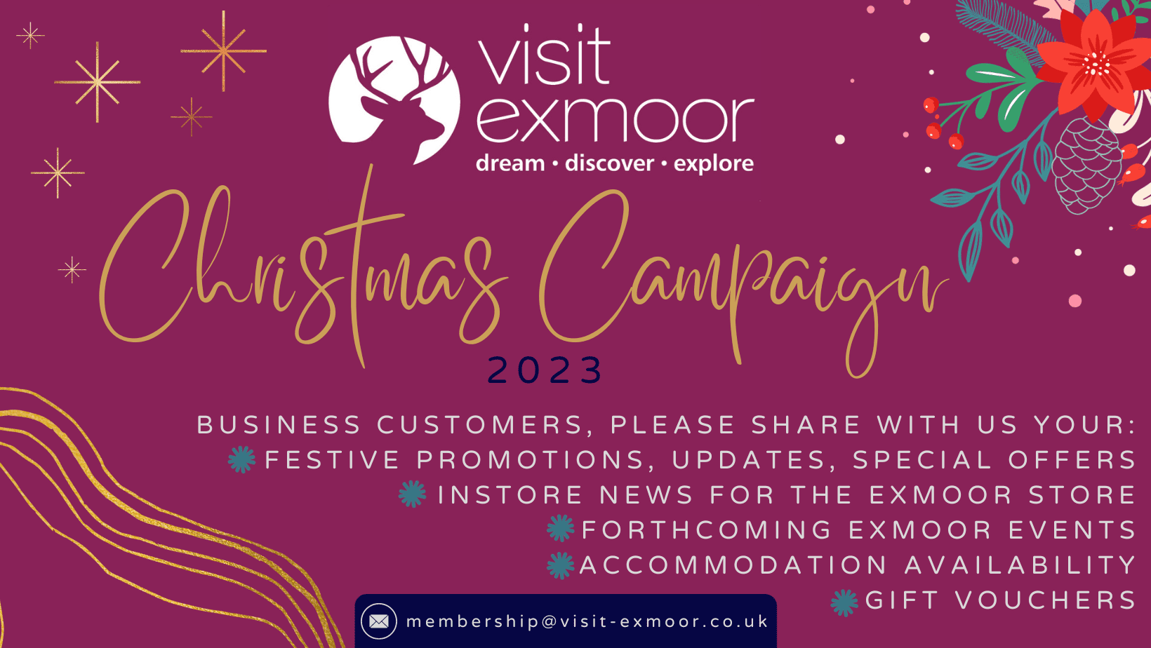 Visit Exmoor Christmas Campaign 2023 VisitExmoor